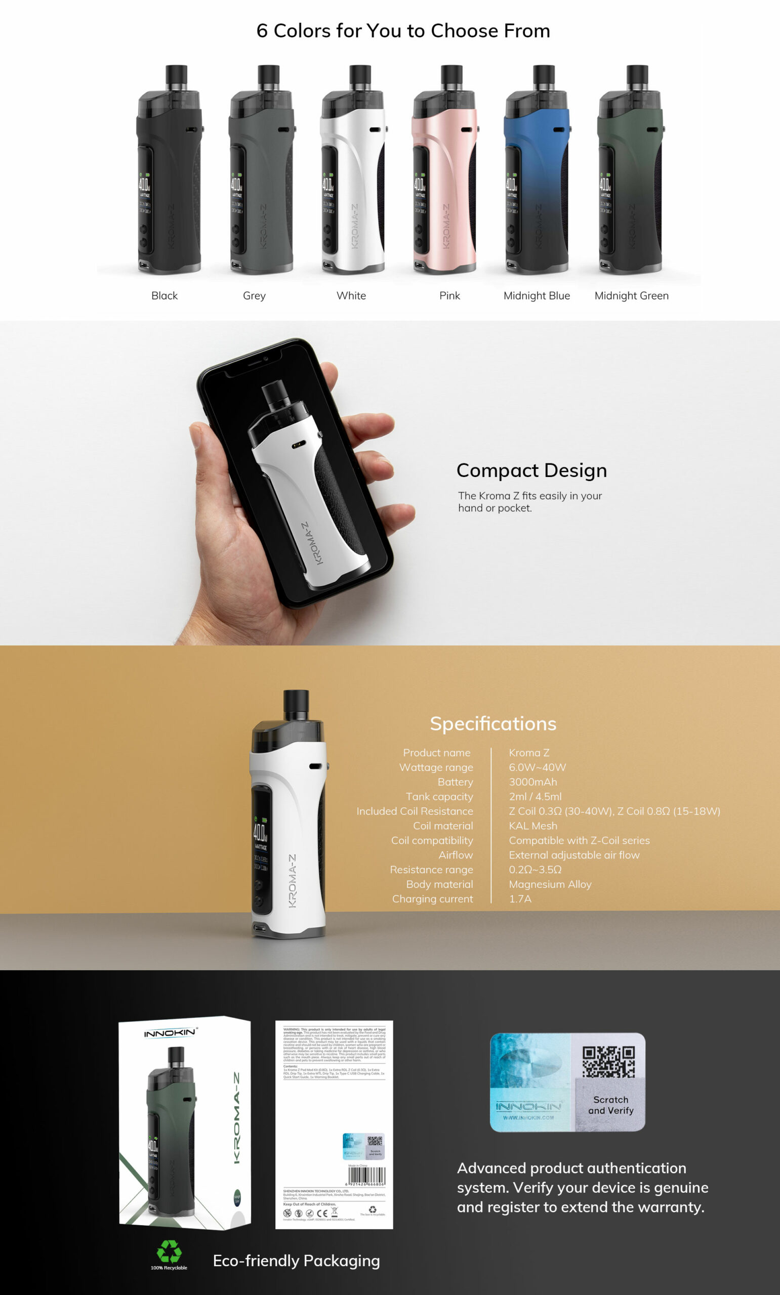 Kroma Z Pod Kit Innokin Shop